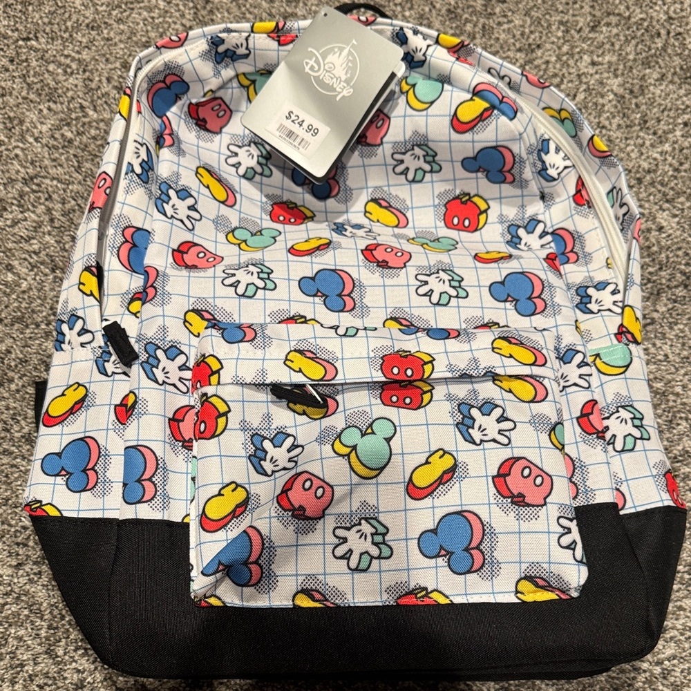 Disney Colorful Mickey Mouse Pattern Backpack
